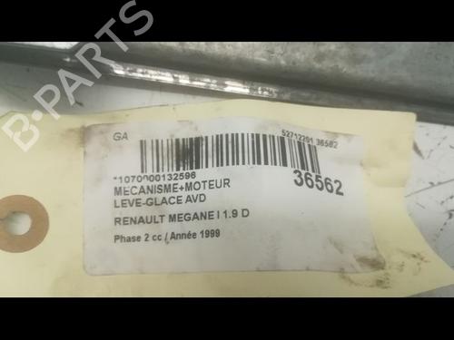 Used Front right window mechanism RENAULT MEGANE I (BA0/1_) 1.9 D Eco (BA0A, BA0U, BA0R) (64 hp) 9599220