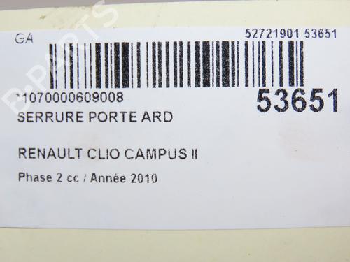 Rear right lock RENAULT CLIO II (BB_, CB_) 1.2 (BB0A, BB0F, BB10, BB1K, BB28, BB2D, BB2H, CB0A,... | BP28969051C99 