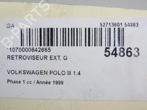 Used Left mirror VW POLO III (6N1) 60 1.4 (60 hp) 31120841