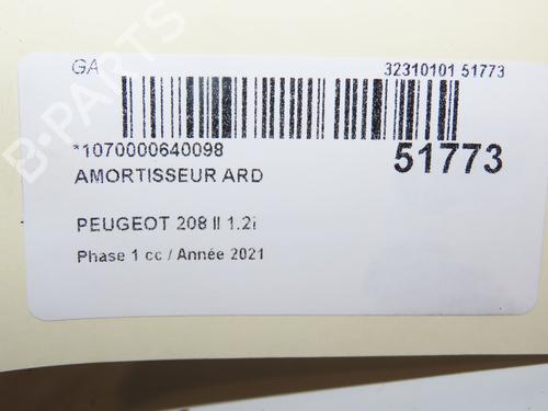Right rear shock absorber PEUGEOT 208 II (UB_, UP_, UW_, UJ_) 1.2 PureTech 100 | BP29415148M19 