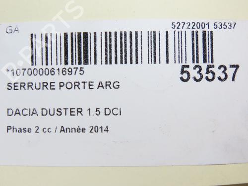 Used Rear left lock DACIA DUSTER (HS_) 1.5 dCi (109 hp) 28969090