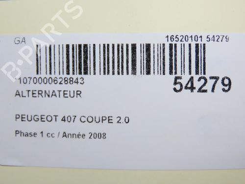 Used Alternator PEUGEOT 407 Coupe (6C_) 2.0 HDi (136 hp) 30916881