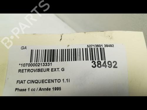 Used Left mirror FIAT CINQUECENTO (170_) 1.1 Sporting (170AH) (54 hp) 9605289