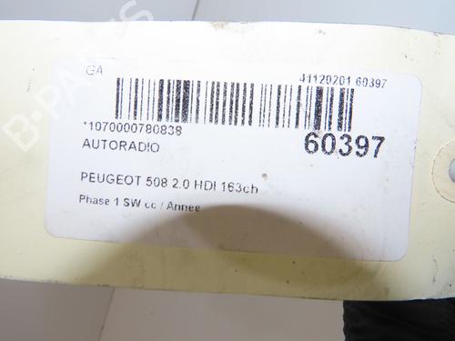 Used Radio Radio PEUGEOT 508 SW I (8E_) 2.0 HDi (140 hp) 39937994 39937994