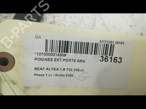 Used Rear left exterior door handle SEAT ALTEA XL (5P5, 5P8) 1.9 TDI (105 hp) 9605724