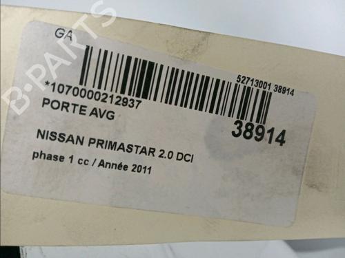 Used Left front door NISSAN PRIMASTAR Van (X83) 2.0 dCi 115 (114 hp) 12094982