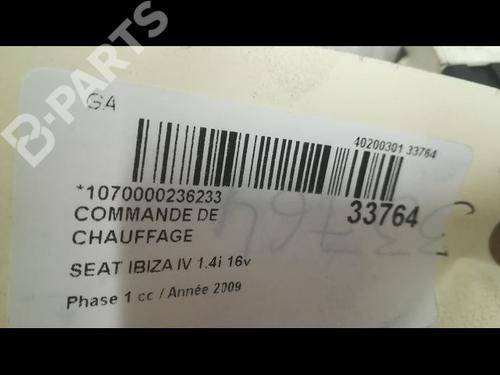 Climate control SEAT IBIZA IV (6J5, 6P1) 1.4 | BP9608221I5 