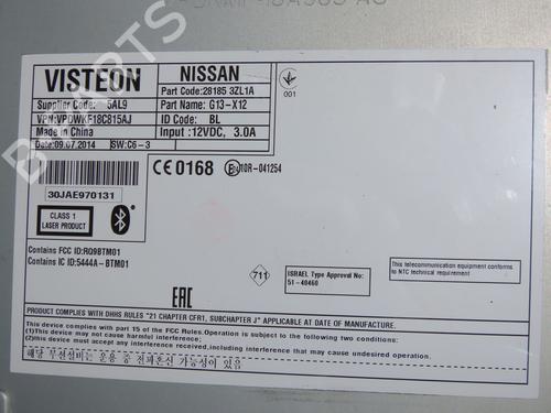 Radio NISSAN PULSAR Hatchback (C13) 1.2 DIG-T | BP32308388E6 - Image 5