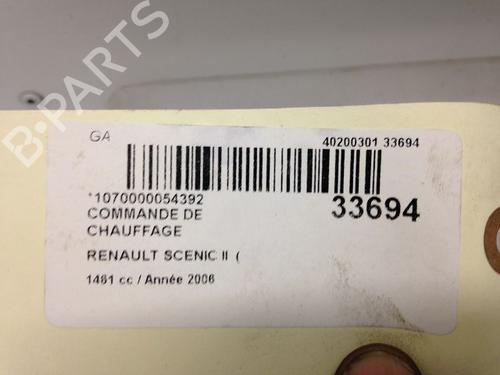 Used Climate control RENAULT GRAND SCÉNIC II (JM0/1_) 1.5 dCi (JM1E) (106 hp) 9594295