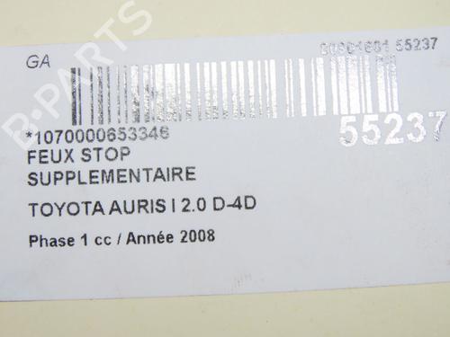 Used Third brake light TOYOTA AURIS (_E15_) 2.0 D-4D (ADE150_, ADE150R) (126 hp) 32005058