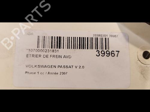 Used Right front brake caliper Right front brake caliper VW PASSAT B6 Variant (3C5) 2.0 TDI 16V (140 hp) 14877446 14877446