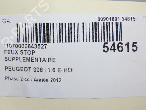 Used Third brake light PEUGEOT 308 I (4A_, 4C_) 1.6 HDi (112 hp) 28802349