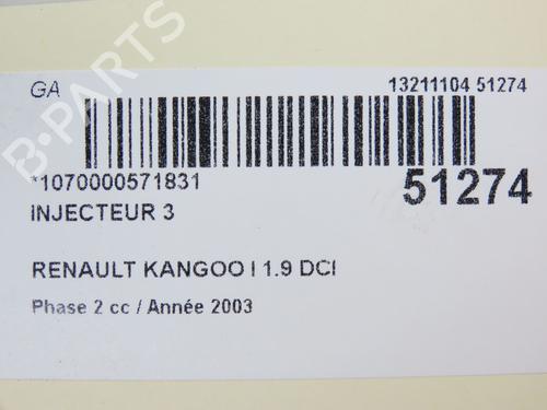 Injector RENAULT KANGOO (KC0/1_) 1.9 dCi 4x4 | BP24358672M100 - Image 5