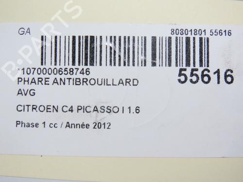 Left front fog light CITROËN C4 Grand Picasso I (UA_) 1.6 HDi 110 | BP31121139C30 