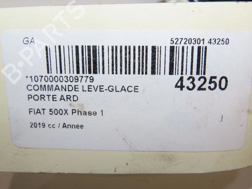 Right rear window switch FIAT 500X (334_) 1.3 (334.AXR11) | BP29441784I28 