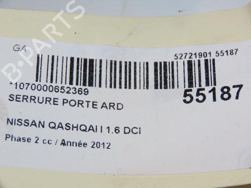 Rear right lock NISSAN QASHQAI I (J10, NJ10) 1.6 dCi All-wheel Drive | BP29045773C99 
