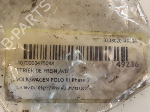 Right front brake caliper VW POLO (6N2) 1.4 16V | BP16572799M104