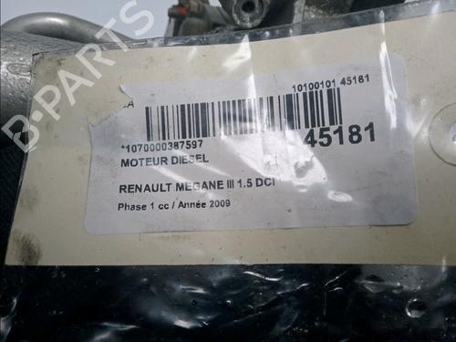 Used Engine RENAULT MEGANE III Hatchback (BZ0/1_, B3_) 1.5 dCi (86 hp) 11516960