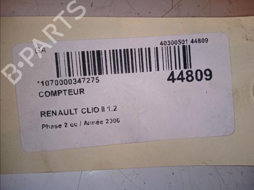 Instrument cluster RENAULT CLIO II (BB_, CB_) 1.2 (BB0A, BB0F, BB10, BB1K, BB28, BB2D, BB2H, CB0A,... | BP23174840C47 