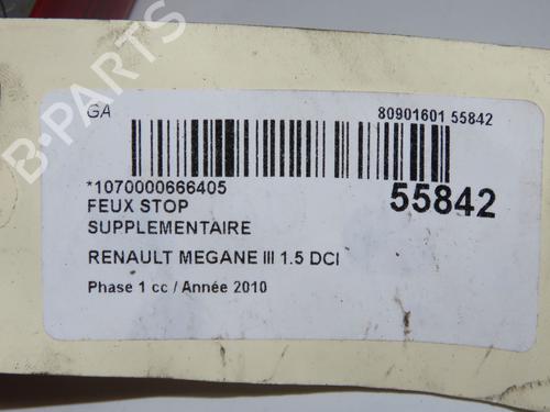 Used Third brake light Third brake light RENAULT MEGANE III Grandtour (KZ0/1) 1.5 dCi (KZ1M, KZ1W, KZ0R) (106 hp) 33860751 33860751
