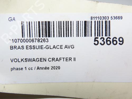 Front windshield wiper arm VW CRAFTER Van (SY_, SX_) 2.0 TDI FWD (SYB, SYC, SYD) | BP31121281C143