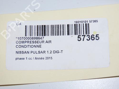 Used AC compressor NISSAN PULSAR Hatchback (C13) 1.2 DIG-T (115 hp) 32457476