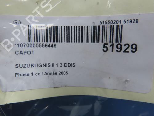 Hood SUZUKI IGNIS II (MH) 1.3 DDiS (RM413D) | BP28968378C1 