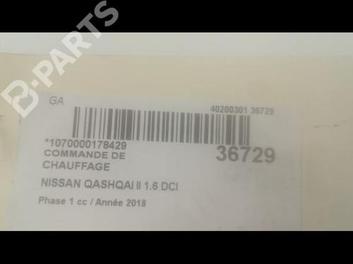 Climate control NISSAN QASHQAI II SUV (J11, J11_) 1.6 dCi | BP9602496I5 