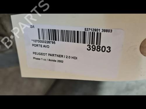 Used Right front door PEUGEOT PARTNER MPV (5_, G_) 2.0 HDI (90 hp) 9607436