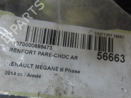 Støtfangerbjelke bak RENAULT MEGANE III Hatchback (BZ0/1_, B3_) 1.2 TCe (BZ2B, BZ11) (116 hp) 30867397