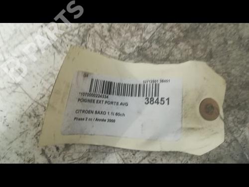 Front left exterior door handle CITROËN SAXO (S0, S1) 1.1 X, SX | BP9606828C128 