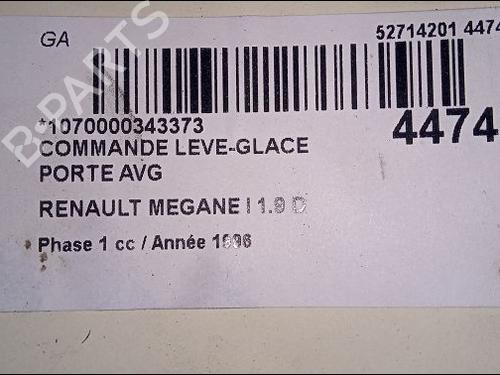 Left front window switch RENAULT MEGANE I (BA0/1_) 1.9 D Eco (BA0A, BA0U, BA0R) | BP23176556I27