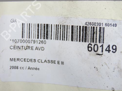 Used Front right seatbelt Front right seatbelt MERCEDES-BENZ E-CLASS (W211) E 200 CDI (211.007) (136 hp) 40437892 40437892