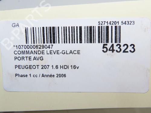 left-front-window-switch-peugeot-207-wa_-wc_-2006-2007-2008-2009-2010-2011-2012-2013-2014-2015-32200870 main image