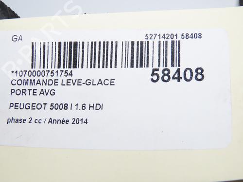 Left front window switch PEUGEOT 5008 (0U_, 0E_) 1.6 HDi | BP38548145I27 - Image 4