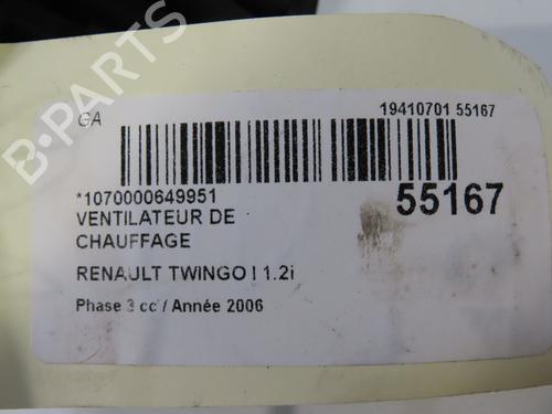 Varmeblæser RENAULT TWINGO I (C06_) 1.2 16V (C06C, C06D, C06K) | BP29551186M62 