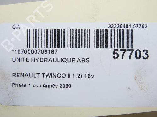 ABS pump RENAULT TWINGO II (CN0_) 1.2 16V (CN0K, CN0V, CN0A) | BP36582991M43 - Image 9