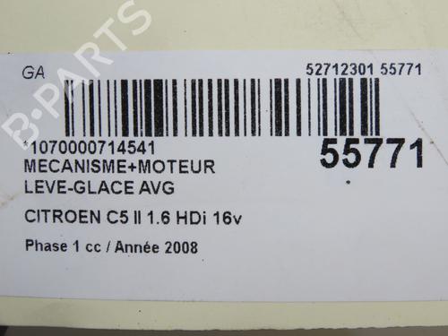Front left window mechanism CITROËN C5 III (RD_) 1.6 HDi 110 (RD9HZC) | BP36657673C22  - Image 5