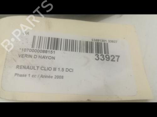 Used Tailgate lift support Tailgate lift support RENAULT CLIO III Grandtour (KR0/1_) 1.5 dCi (KR0F) (86 hp) 14879602 14879602