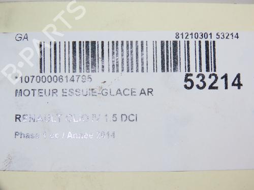 Used Rear wiper motor RENAULT CLIO IV Grandtour (KH_) 1.5 dCi 90 (KHN3, KHN4) (90 hp) 28802356
