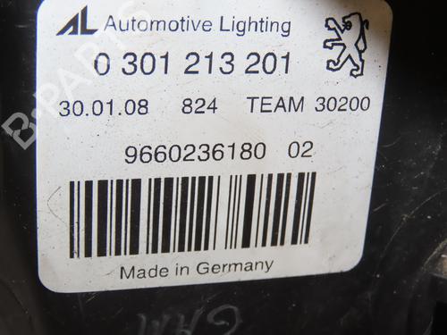 Left headlight PEUGEOT 407 (6D_) 1.6 HDi 110 (6D9HZC, 6D9HYC) | BP28832558C28 