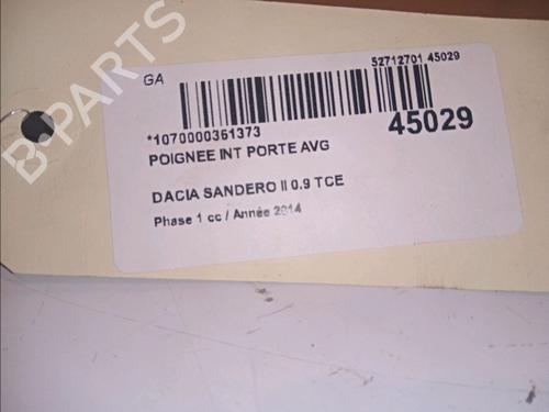 Used Front left interior door handle Front left interior door handle DACIA SANDERO II TCe 90 (B8M1, B8MA, B8AC) (90 hp) 11102425 11102425
