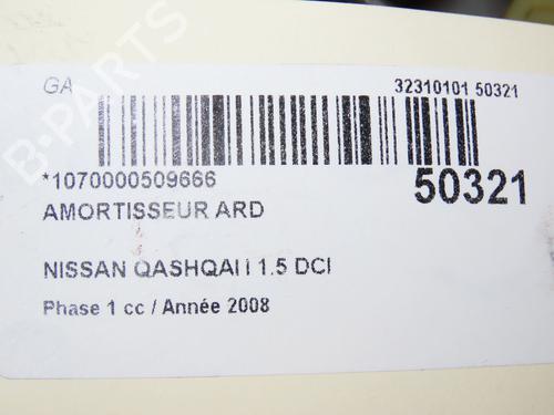 Right rear shock absorber NISSAN QASHQAI / QASHQAI +2 I (J10, NJ10, JJ10E) 1.5 dCi | BP18926225M19 