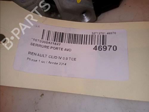 Front right lock RENAULT CLIO IV (BH_) 0.9 TCe 90 (BHNF, BHMA, BHMH, BHJK, BHJR) | BP14951551C97 