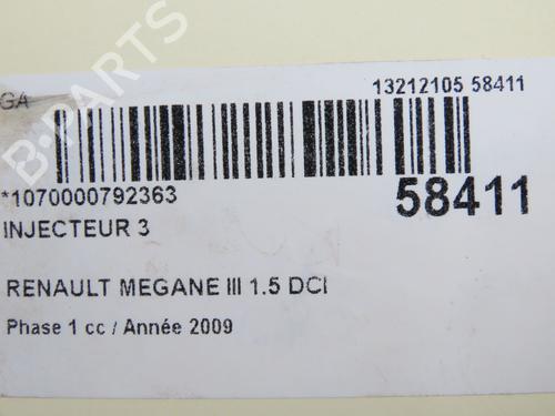 Injector RENAULT MEGANE III Hatchback (BZ0/1_, B3_) 1.5 dCi | BP37650718M100  - Image 5