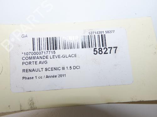 Left front window switch RENAULT SCÉNIC III (JZ0/1_) 1.5 dCi | BP33711712I27 - Image 5