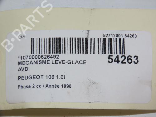 Used Front right window mechanism PEUGEOT 106 I (1A, 1C) 1.0 (50 hp) 28968442