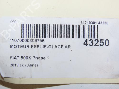 Used Rear wiper motor FIAT 500X (334_) 1.3 (334.AXR11) (150 hp) 29441850