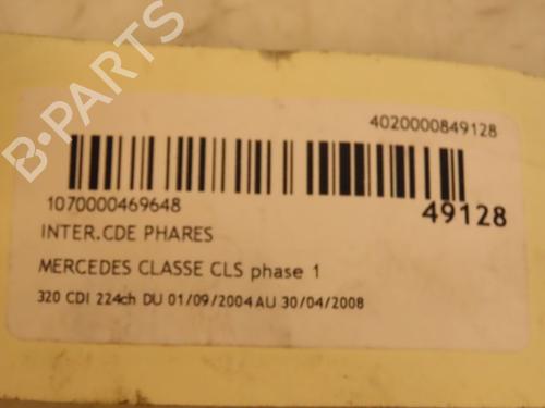 Used Headlight switch Headlight switch MERCEDES-BENZ CLS (C219) CLS 320 CDI (219.322) (224 hp) 16781378 16781378