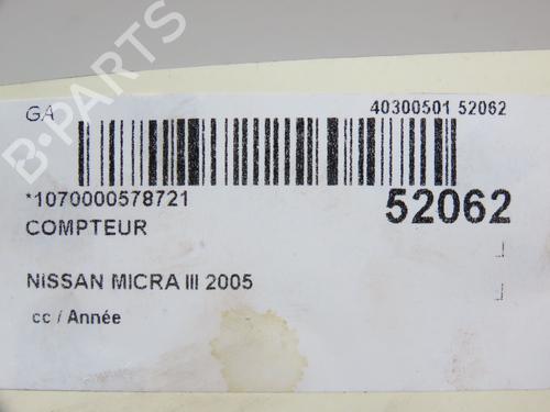 Instrument cluster NISSAN MICRA III (K12) 1.2 16V | BP23558639C47 